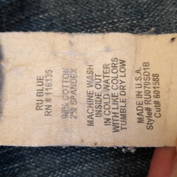 R U Blue Jean's size 28 - Picture 12 of 13